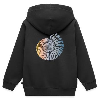 Mer Baltique (édition escargot) - Sweat Premium à capuche zippé enfant bio - noir - Dos - AI Model Kid Male (0cm)