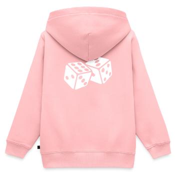Würfel Würfeln Glücksspiel Spielen Spielwürfel - Kinder Premium Organic Zip Hoodie - Rosa - Hinten - AI Model Kid Female (0cm)