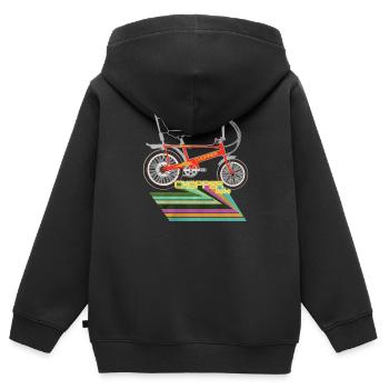 Chopper vélos - Sweat Premium à capuche zippé enfant bio - noir - Dos - AI Model Kid Male (0cm)