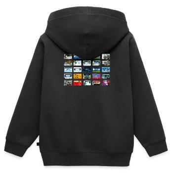 Dead Tapes - Kids Premium Organic Zip-up Hoodie - black - Back - AI Model Kid Male (0cm)