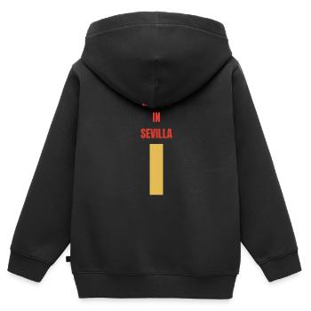 Sevilla Nachtleben Sevilla Souvenir Geschenk - Kinder Premium Organic Zip Hoodie - Schwarz - Hinten - AI Model Kid Male (0cm)