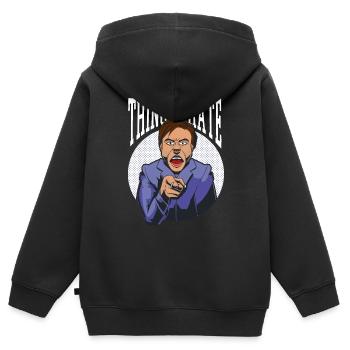 Things I Hate You People Misanthrope Hate - Kids Premium Organic Zip-up Hoodie - black - Back - AI Model Kid Male (0cm)