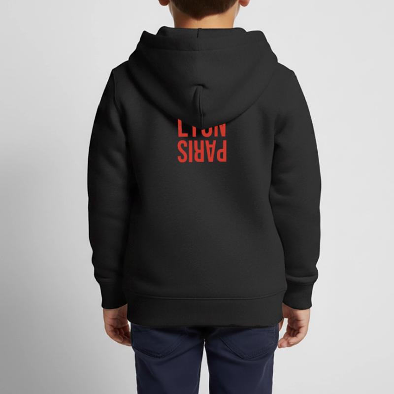 Lyon oder Paris? Kinder Premium Organic Zip Hoodie