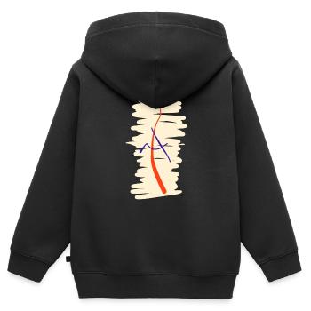 Kunstvollstes T-Shirt der Welt (Abstraktheit) - Kinder Premium Organic Zip Hoodie - Schwarz - Hinten - AI Model Kid Male (0cm)