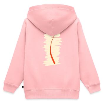 Kreatives Babygeschenk - Kinder Premium Organic Zip Hoodie - Rosa - Hinten - AI Model Kid Female (0cm)