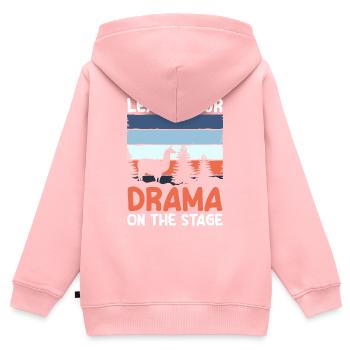 Theater Acting Director Broadway - Kids Premium Organic Zip-up Hoodie - rose - Back - AI Model Kid Female (0cm)