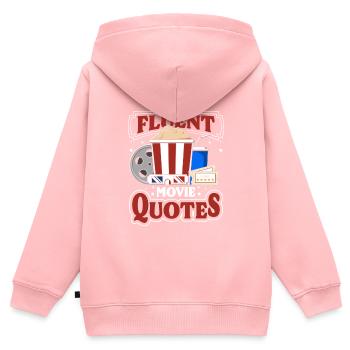 Filmliebhaber Leinwand Staff Hollywood - Kinder Premium Organic Zip Hoodie - Rosa - Hinten - AI Model Kid Female (0cm)