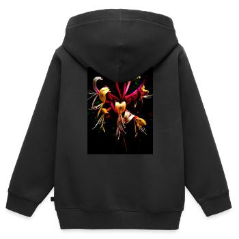 Dale Uselessness of Existence v5 - Kids Premium Organic Zip-up Hoodie - black - Back - AI Model Kid Male (0cm)