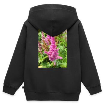 false buck's beard Astilbe japonica - Kids Premium Organic Zip-up Hoodie - black - Back - AI Model Kid Male (0cm)
