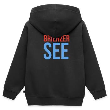 Brienzersee Souvenir Brienz - Kinder Premium Organic Zip Hoodie - Schwarz - Hinten - AI Model Kid Male (0cm)