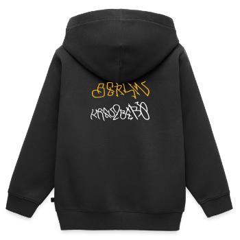 Cool Kreuzberg souvenir - Kids Premium Organic Zip-up Hoodie - black - Back - AI Model Kid Male (0cm)