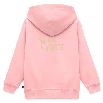 Berlin Mitte Souvenir - Kinder Premium Organic Zip Hoodie - Rosa - Hinten - AI Model Kid Female (0cm)