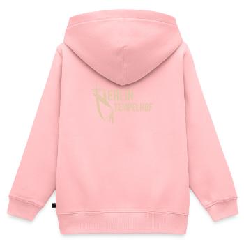 Berlin Tempelhof T-Shirt Souvenir - Kinder Premium Organic Zip Hoodie - Rosa - Hinten - AI Model Kid Female (0cm)