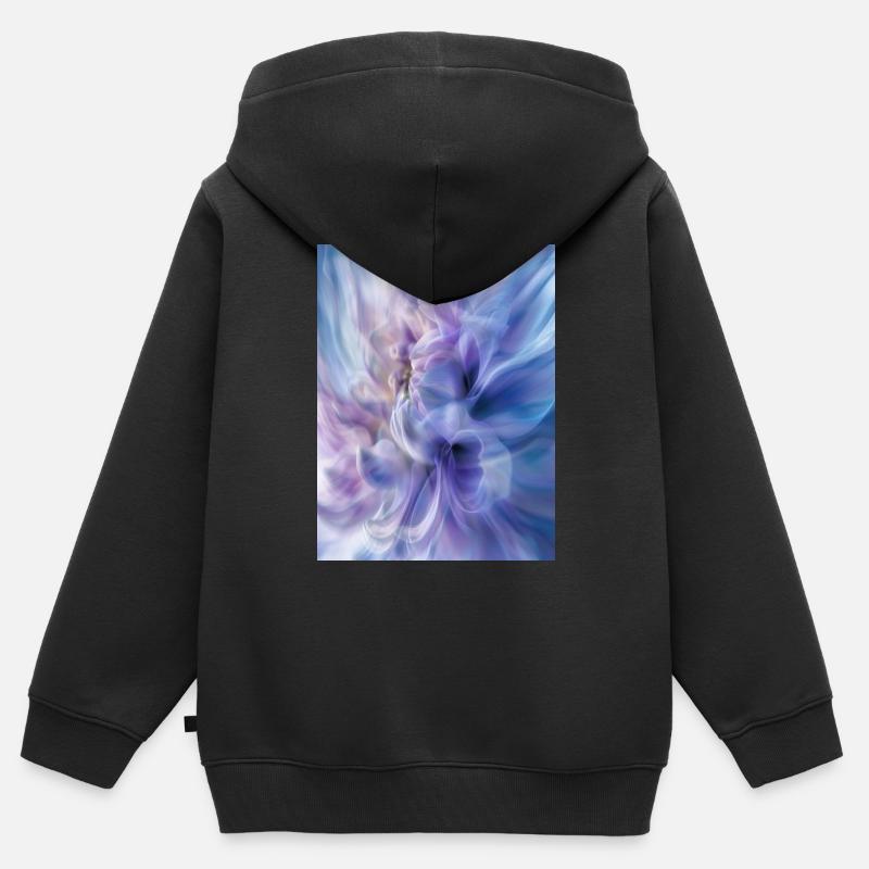Affiche ICM Flower 1 - Sweat Premium à capuche zippé enfant bio - noir