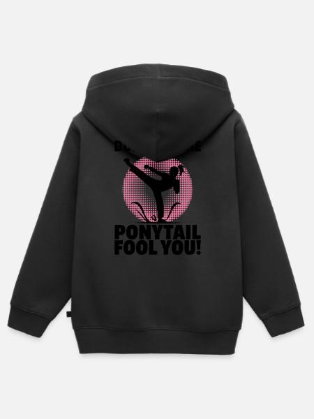 Kampfgeist mit Stil - Kinder Premium Organic Zip Hoodie - Schwarz