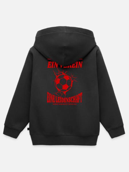 Essen Fußball Fan Geschenk - Kinder Premium Organic Zip Hoodie - Schwarz