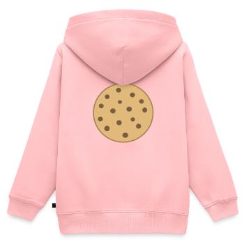Biscuit - Sweat Premium à capuche zippé enfant bio - rose - Dos - AI Model Kid Female (0cm)
