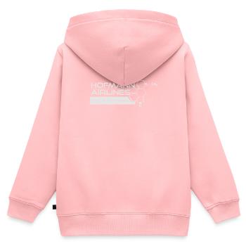 Hofmann Airlines T Shirt - Kinder Premium Organic Zip Hoodie - Rosa - Hinten - AI Model Kid Female (0cm)
