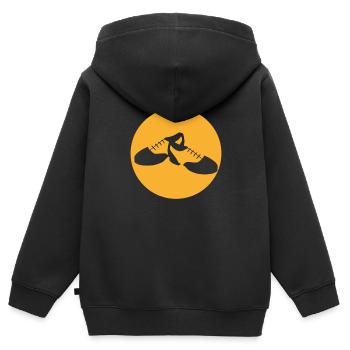 Stepptanz Retro steppen tanzen - Kinder Premium Organic Zip Hoodie - Schwarz - Hinten - AI Model Kid Male (0cm)