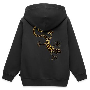 Panther lizard - Kids Premium Organic Zip-up Hoodie - black - Back - AI Model Kid Male (0cm)