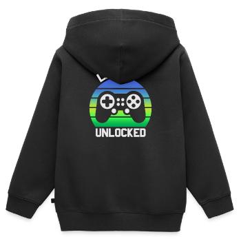 7th Birthday Boy Gifts, 7 Year Old Birthday Gifts - Kinder Premium Organic Zip Hoodie - Schwarz - Hinten - AI Model Kid Male (0cm)