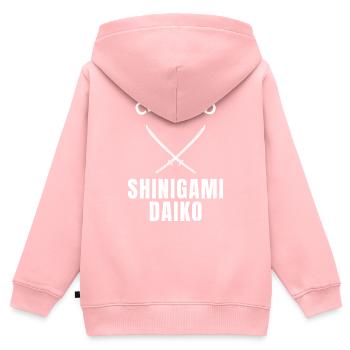 Certified Shinigami Daiko Manga Anime Citation - Kids Premium Organic Zip-up Hoodie - rose - Back - AI Model Kid Female (0cm)