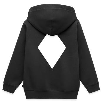 Emoji Poker Karo Skizze weiß - Kinder Premium Organic Zip Hoodie - Schwarz - Hinten - AI Model Kid Male (0cm)
