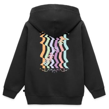 Abstrakte Kunst - Kinder Premium Organic Zip Hoodie - Schwarz - Hinten - AI Model Kid Male (0cm)