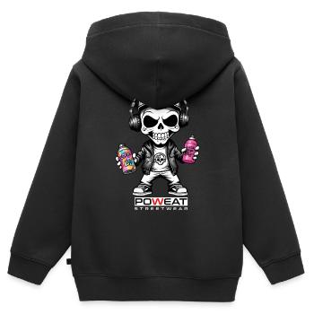 Sprayer Skull - Kinder Premium Organic Zip Hoodie - Schwarz - Hinten - AI Model Kid Male (0cm)
