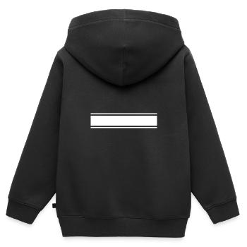 bandes de course - Sweat Premium à capuche zippé enfant bio - noir - Dos - AI Model Kid Male (0cm)