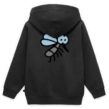 Mücke - Insekt 3 - Kinder Premium Organic Zip Hoodie - Schwarz - Hinten - AI Model Kid Male (0cm)