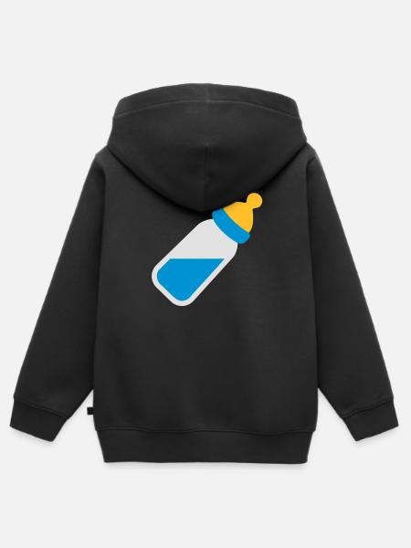 Baby - Kinder Premium Organic Zip Hoodie - Schwarz