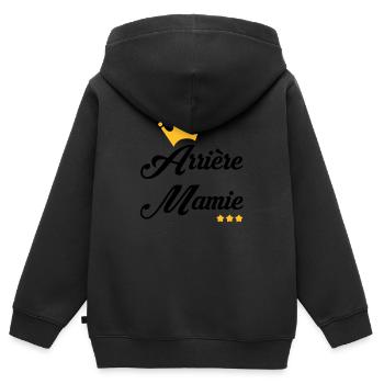 Großmütter / Oma / Mami / Großmutter / Mamy - Kinder Premium Organic Zip Hoodie - Schwarz - Hinten - AI Model Kid Male (0cm)