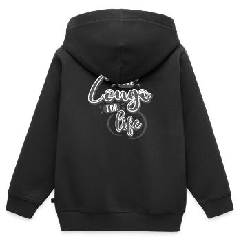 Love Congo For Life - Kinder Premium Organic Zip Hoodie - Schwarz - Hinten - AI Model Kid Male (0cm)