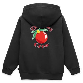 Équipe de décoration - Sweat Premium à capuche zippé enfant bio - noir - Dos - AI Model Kid Male (0cm)