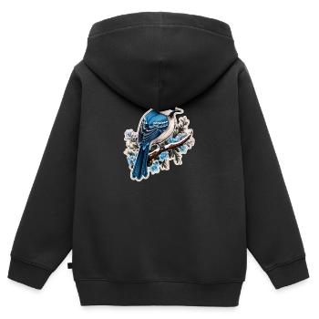 Pine - Kids Premium Organic Zip-up Hoodie - black - Back - AI Model Kid Male (0cm)