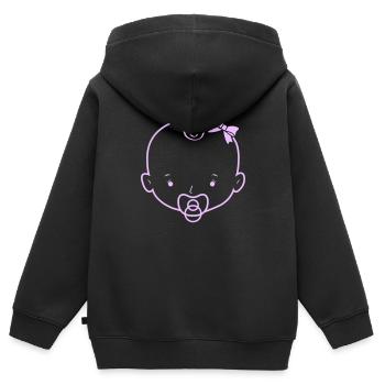 Bébé - Sweat Premium à capuche zippé enfant bio - noir - Dos - AI Model Kid Male (0cm)