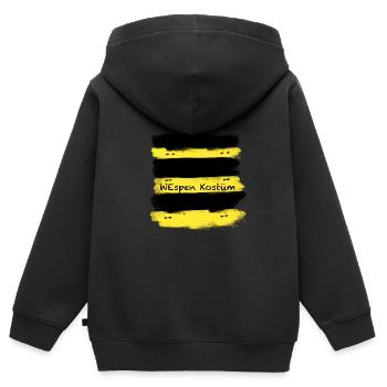 Wespen Kostüm,Wespe,Kostüm,Karneval - Kinder Premium Organic Zip Hoodie - Schwarz - Hinten - AI Model Kid Male (0cm)