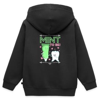 Médecin dentaire Dental Dentiste - Sweat Premium à capuche zippé enfant bio - noir - Dos - AI Model Kid Male (0cm)