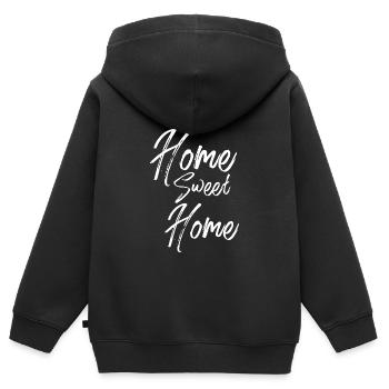 Home sweet home zuhause - Kinder Premium Organic Zip Hoodie - Schwarz - Hinten - AI Model Kid Male (0cm)
