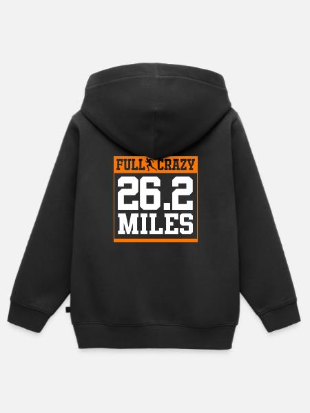 Trail running - Sudadera Premium con capucha y cremallera infantil orgánica - negro