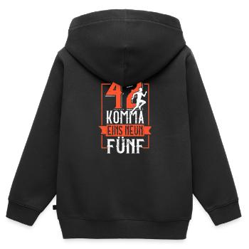 42 Komma Eins Neun Fünf - Marathon Laufdistanz - Kinder Premium Organic Zip Hoodie - Schwarz - Hinten - AI Model Kid Male (0cm)