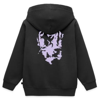 Golden Retriever - Kinder Premium Organic Zip Hoodie - Schwarz - Hinten - AI Model Kid Male (0cm)