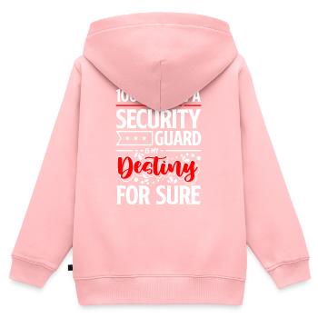 Security guard profession security service work - Kids Premium Organic Zip-up Hoodie - rose - Back - AI Model Kid Female (0cm)