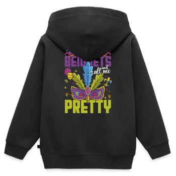 Carnival New Orleans Street Festival - Sweat Premium à capuche zippé enfant bio - noir - Dos - AI Model Kid Male (0cm)