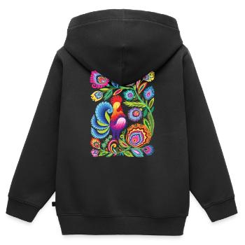 Schweden Schweden Schweden Skandinavien Reisekunst Kunst - Kinder Premium Organic Zip Hoodie - Schwarz - Hinten - AI Model Kid Male (0cm)