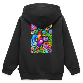 Schweden Schweden Schweden Skandinavien Reisekunst Kunst - Kinder Premium Organic Zip Hoodie - Schwarz - Hinten - AI Model Kid Male (0cm)