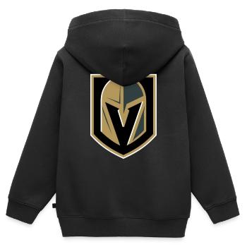 Knights - Kinder Premium Organic Zip Hoodie - Schwarz - Hinten - AI Model Kid Male (0cm)