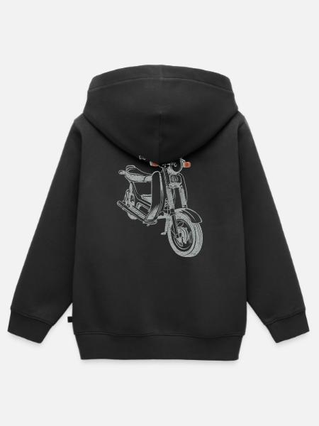 Simson SR50 SR80 - Kinder Premium Organic Zip Hoodie - Schwarz