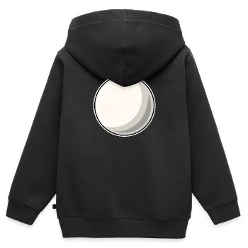 Billiards white billiard ball - Kids Premium Organic Zip-up Hoodie - black - Back - AI Model Kid Male (0cm)